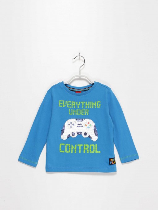 Лонгслив S.Oliver модель 63008318855_синій комб. Фото