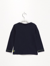 Лонгслив S.Oliver модель 63008318855_т.синій комб. Фото