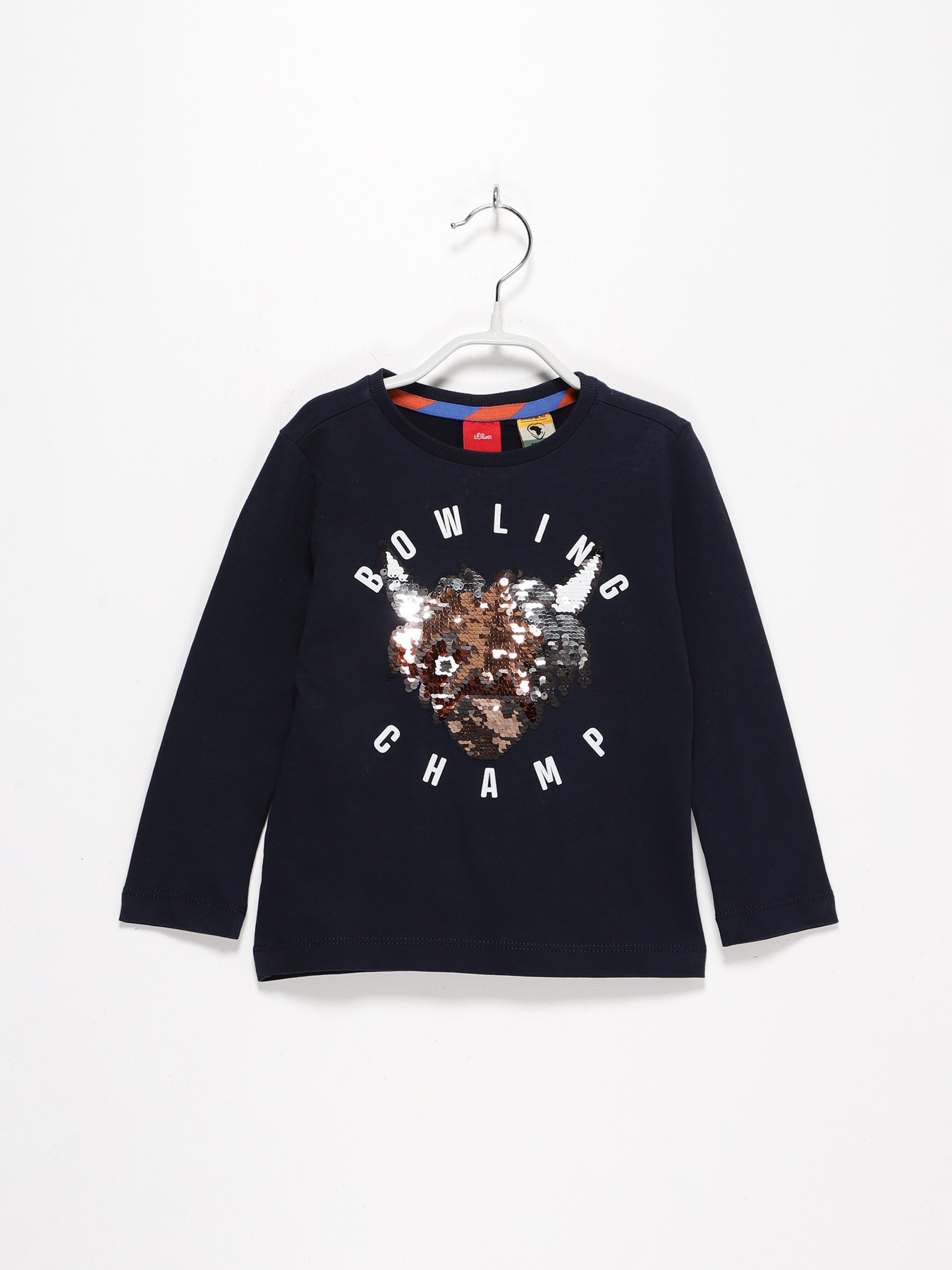 Лонгслів S.Oliver модель 63010312704_т.синій комб. Фото