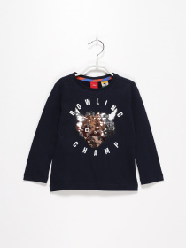 Лонгслів S.Oliver модель 63010312704_т.синій комб. Фото