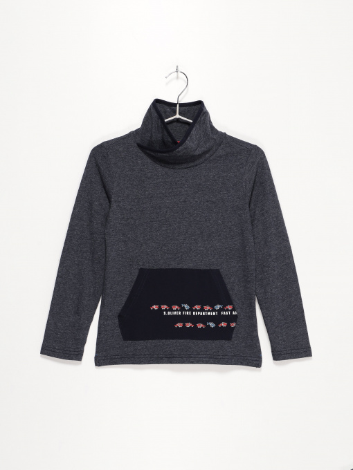 Лонгслив S.Oliver модель 63011312665_т.синій комб. Фото