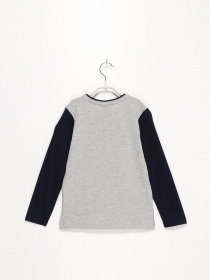 Лонгслив S.Oliver модель 63011312670_сірий комб. Фото