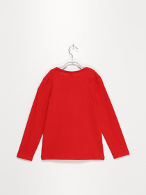 Лонгслів S.Oliver модель 63011312672_червоний комб. Фото