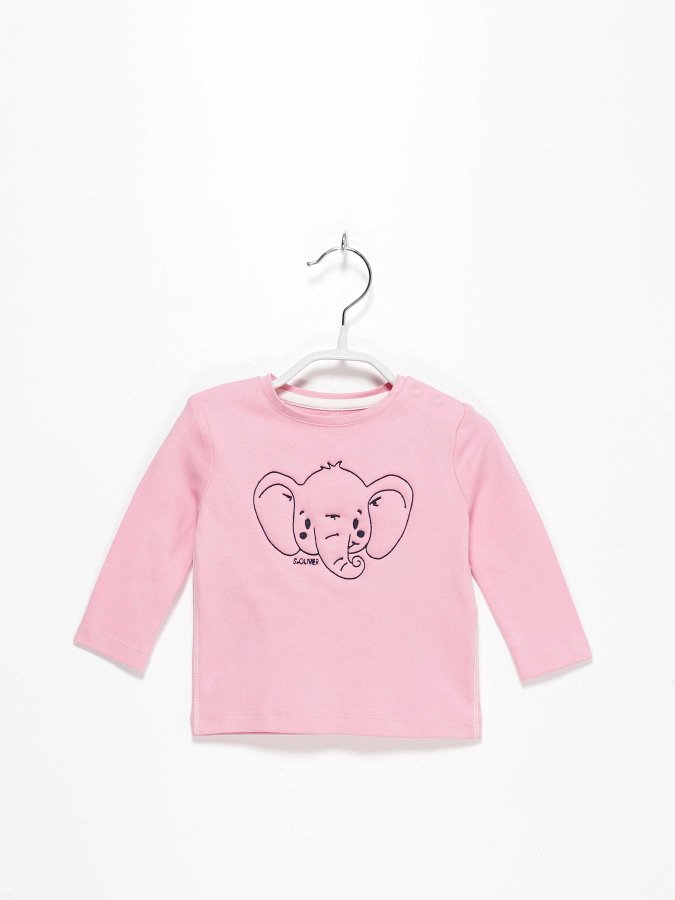 Лонгслів S.Oliver модель 65008312318_рожевий комб. Фото