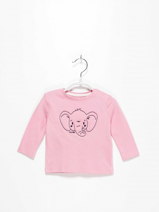 Лонгслив S.Oliver модель 65008312318_рожевий комб. Фото