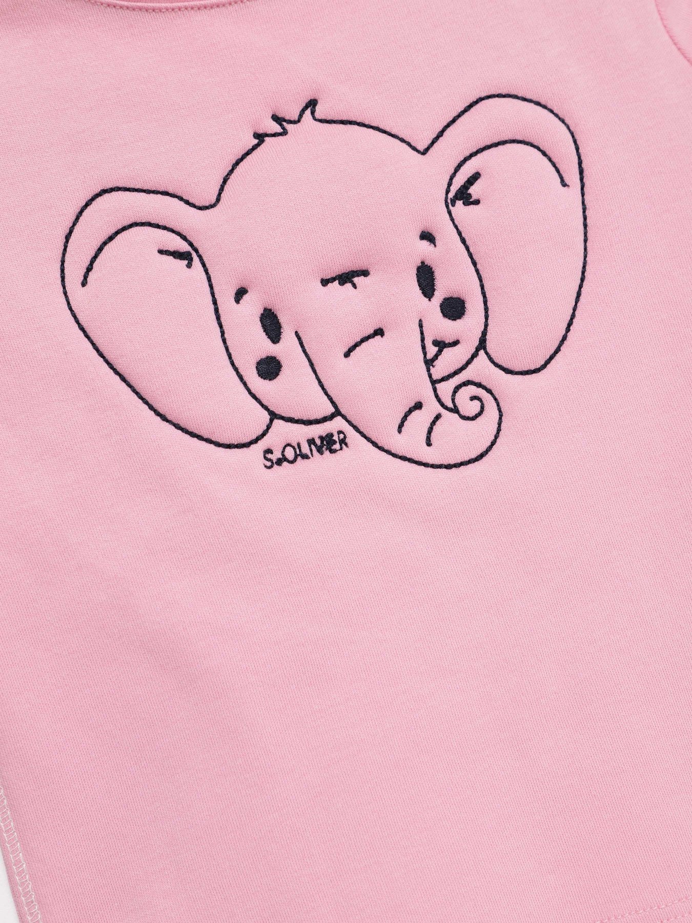 Лонгслів S.Oliver модель 65008312318_рожевий комб. Фото