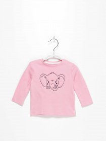 Лонгслів S.Oliver модель 65008312318_рожевий комб. Фото