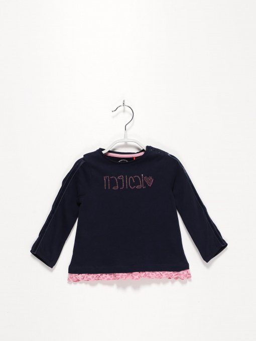 Лонгслив S.Oliver модель 65008312345_т.синій комб. Фото