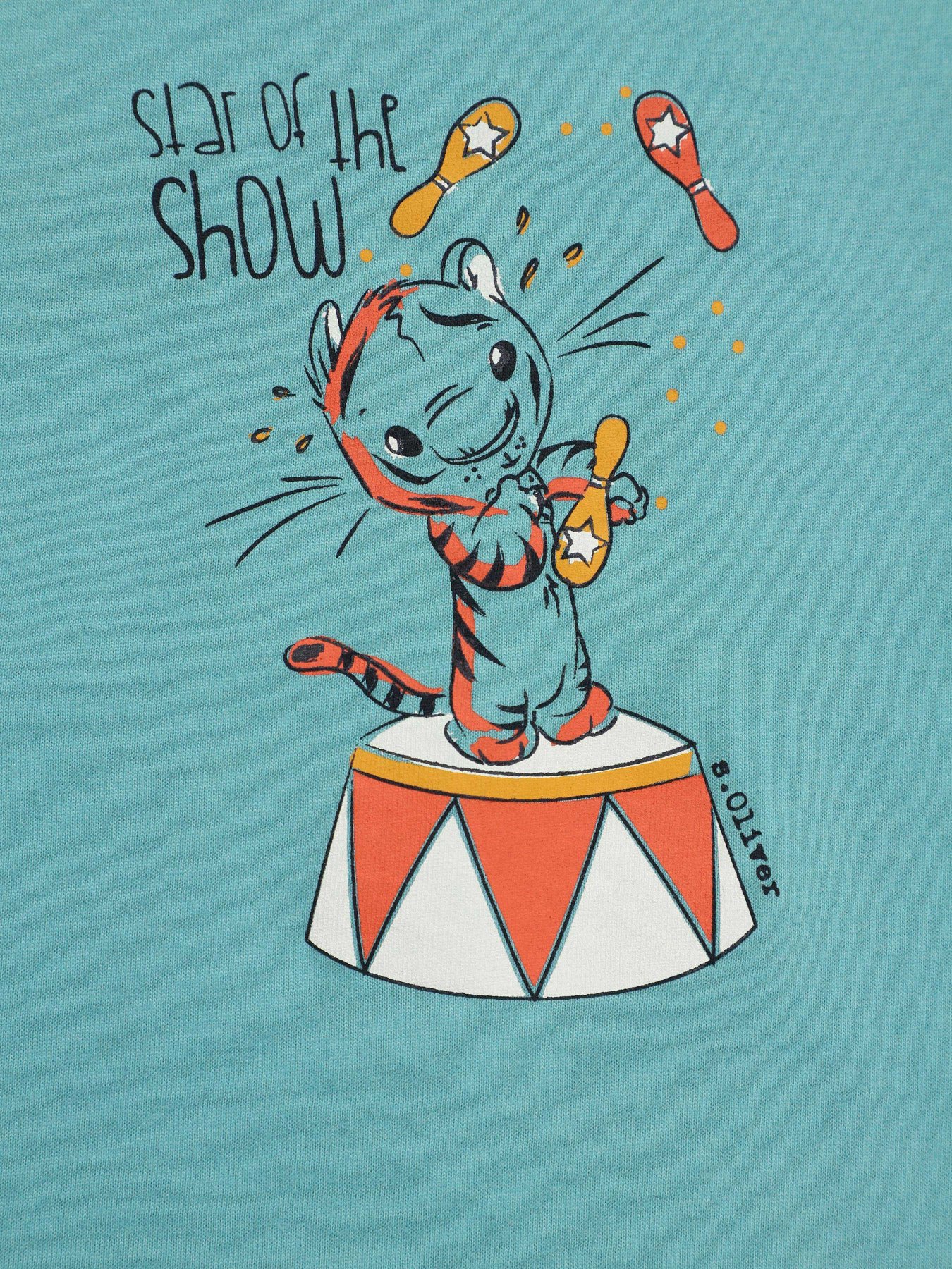 Лонгслив S.Oliver модель 65008312417_бірюзовий комб. Фото