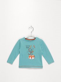 Лонгслив S.Oliver модель 65008312417_бірюзовий комб. Фото