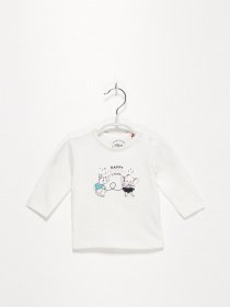 Лонгслів S.Oliver модель 65008312419_білий комб. Фото