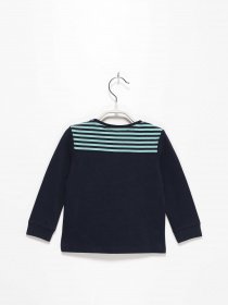 Лонгслів S.Oliver модель 65008312422_т.синій комб. Фото