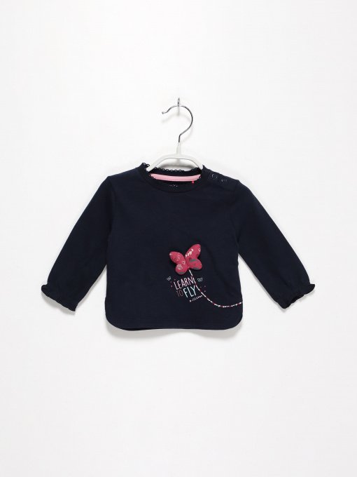 Лонгслів S.Oliver модель 65009312445_т.синій комб. Фото