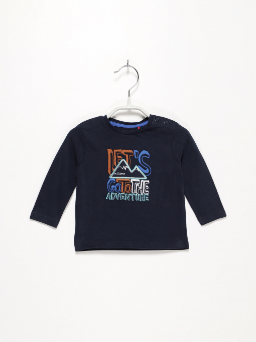 Лонгслив S.Oliver модель 65009312490_т.синій комб. Фото