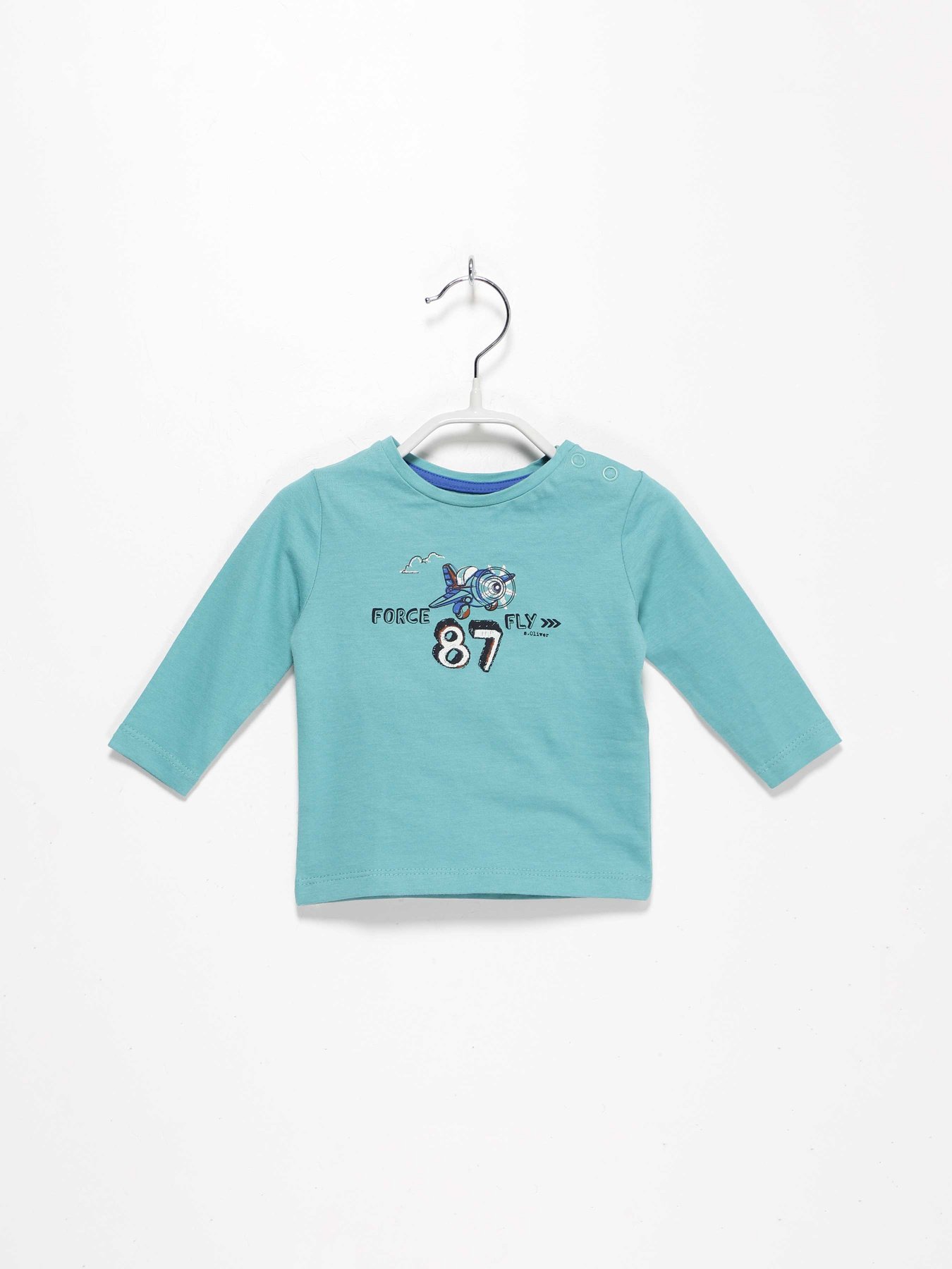 Лонгслив S.Oliver модель 65009312493_с.зелений комб. Фото