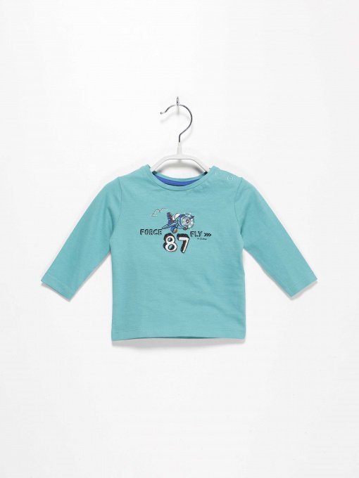 Лонгслив S.Oliver модель 65009312493_с.зелений комб. Фото