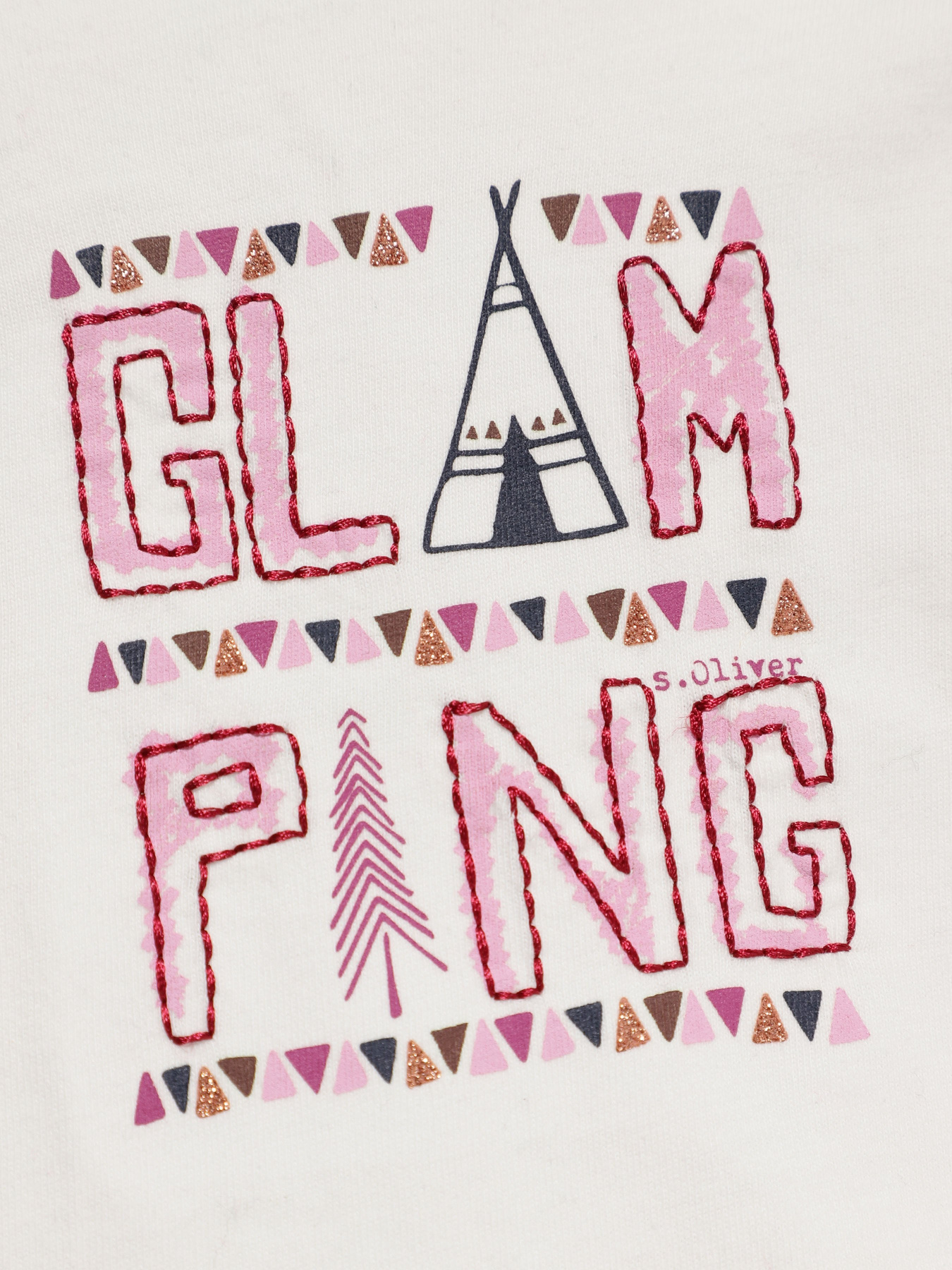 Лонгслив S.Oliver модель 65010312812_білий комб. Фото