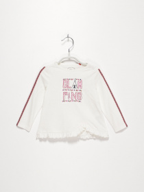 Лонгслів S.Oliver модель 65010312812_білий комб. Фото