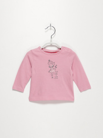 Лонгслив S.Oliver модель 65011312594_рожевий комб. Фото