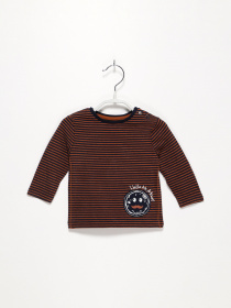 Лонгслив S.Oliver модель 65011312621_т.синій з коричневим Фото