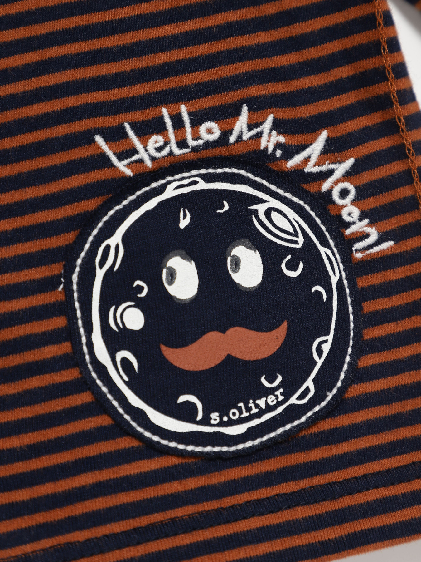 Лонгслів S.Oliver модель 65011312621_т.синій з коричневим Лонгслів S.Oliver модель 65011312621_т.синій з коричневим Фото