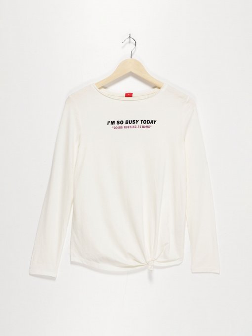 Лонгслив S.Oliver модель 660093124621_білий комб Фото