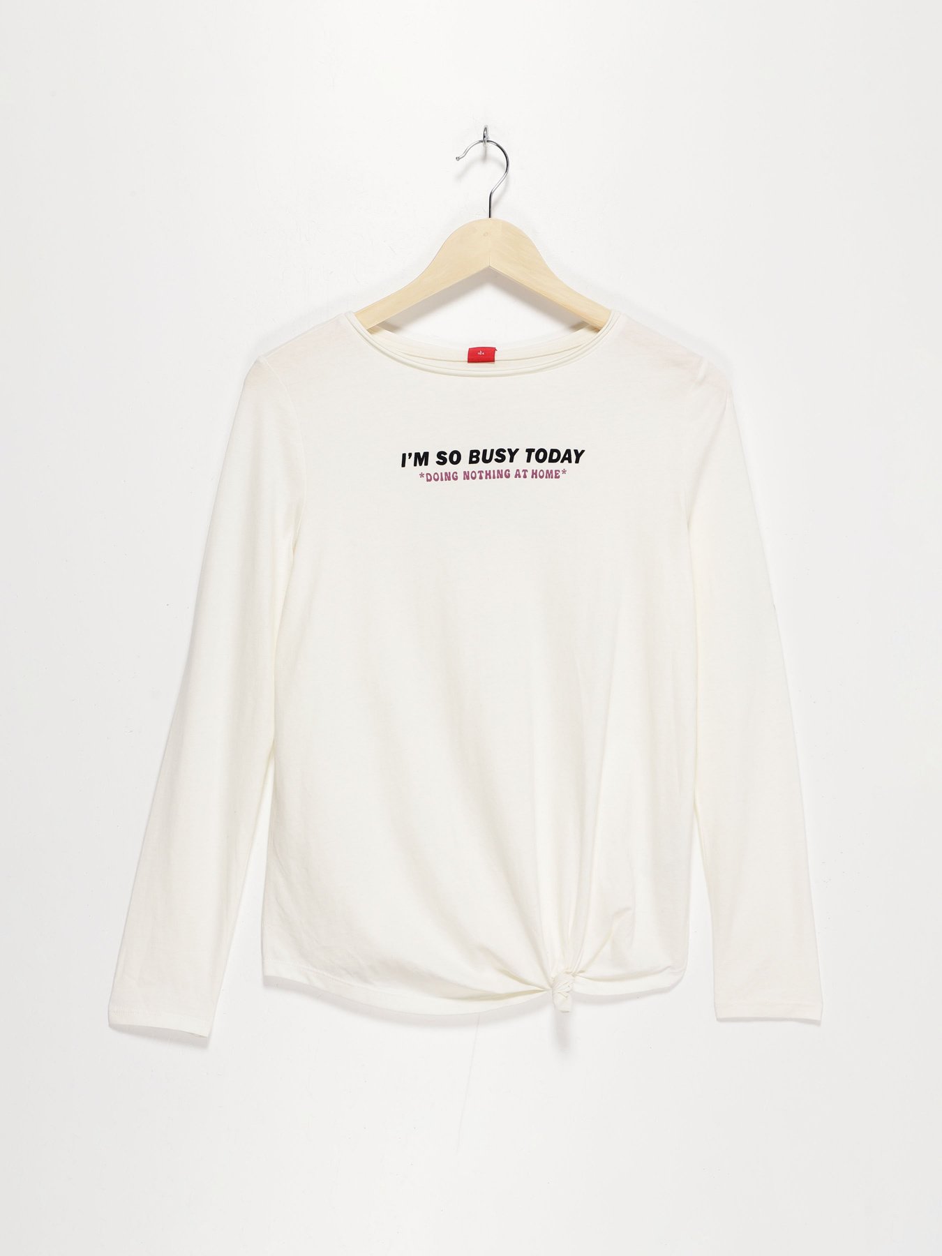 Лонгслів S.Oliver модель 660093124621_білий комб Фото