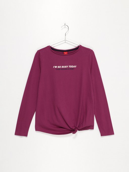 Лонгслив S.Oliver модель 660093124621_фіолетовий комб Фото