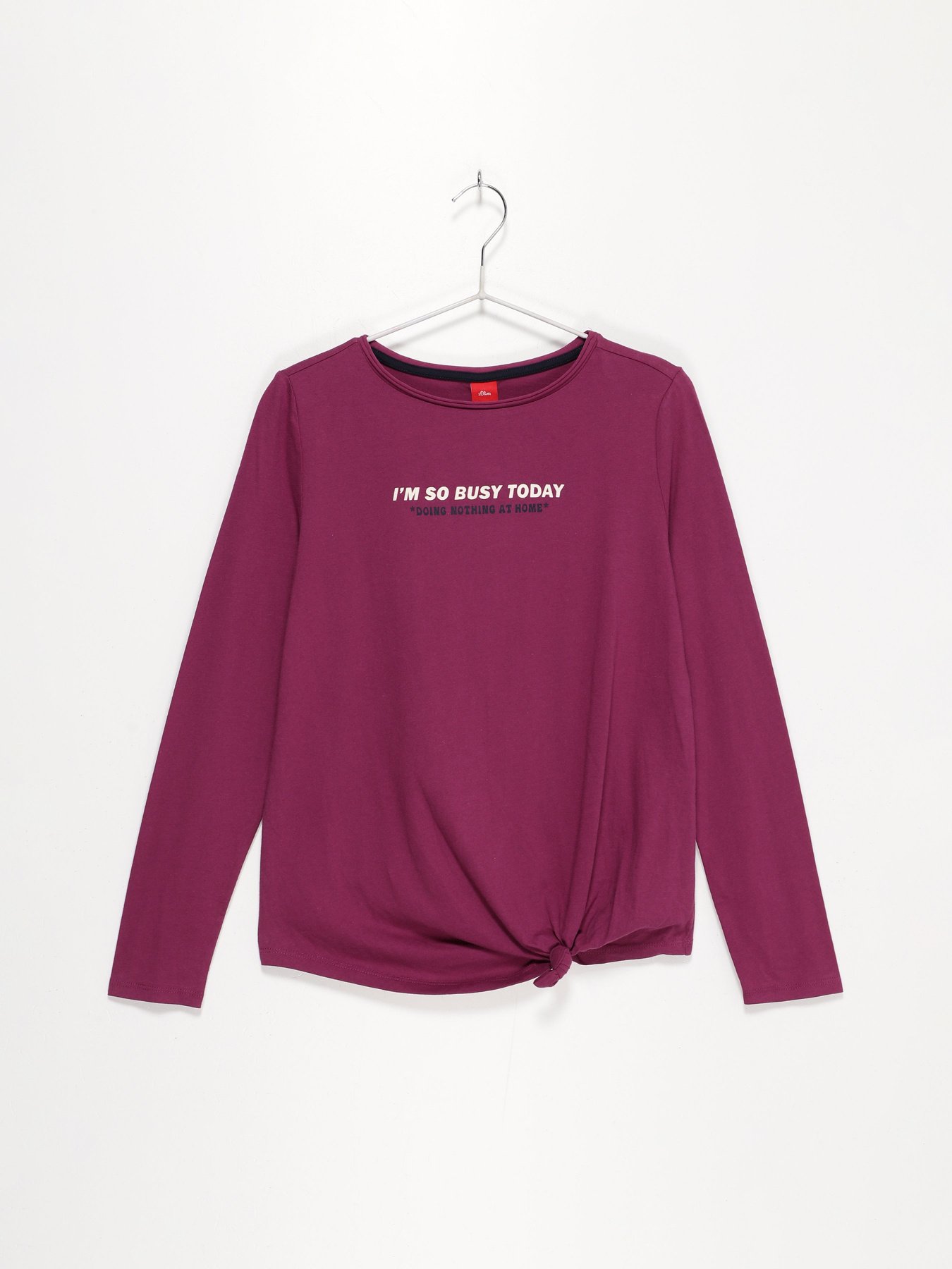 Лонгслив S.Oliver модель 660093124621_фіолетовий комб Лонгслив S.Oliver модель 660093124621_фіолетовий комб Фото