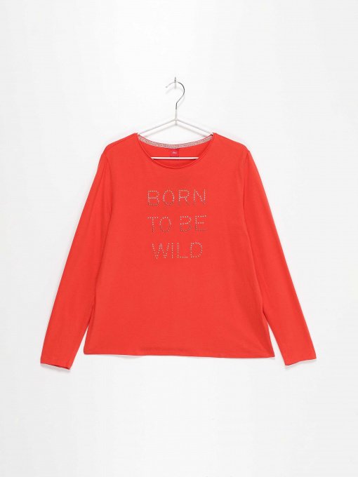 Лонгслив S.Oliver модель 669083186821_помаранчевий Фото