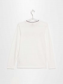 Лонгслів S.Oliver модель 669093188801_білий з бордовим Фото