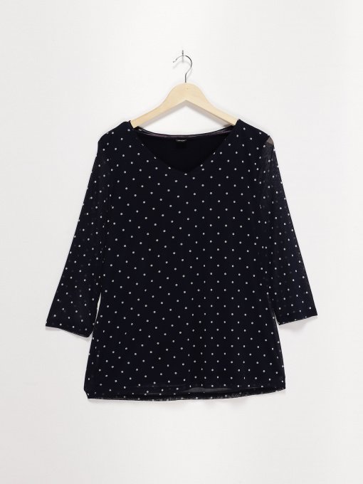 Лонгслів S.Oliver модель 01899393903_т.синій комб. Фото