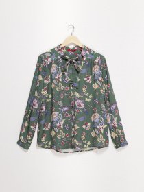 Блуза S.Oliver модель 04899114876_зелений комб. Фото