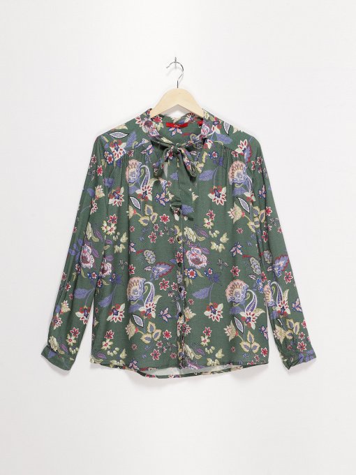 Блуза S.Oliver модель 04899114876_зелений комб. Фото