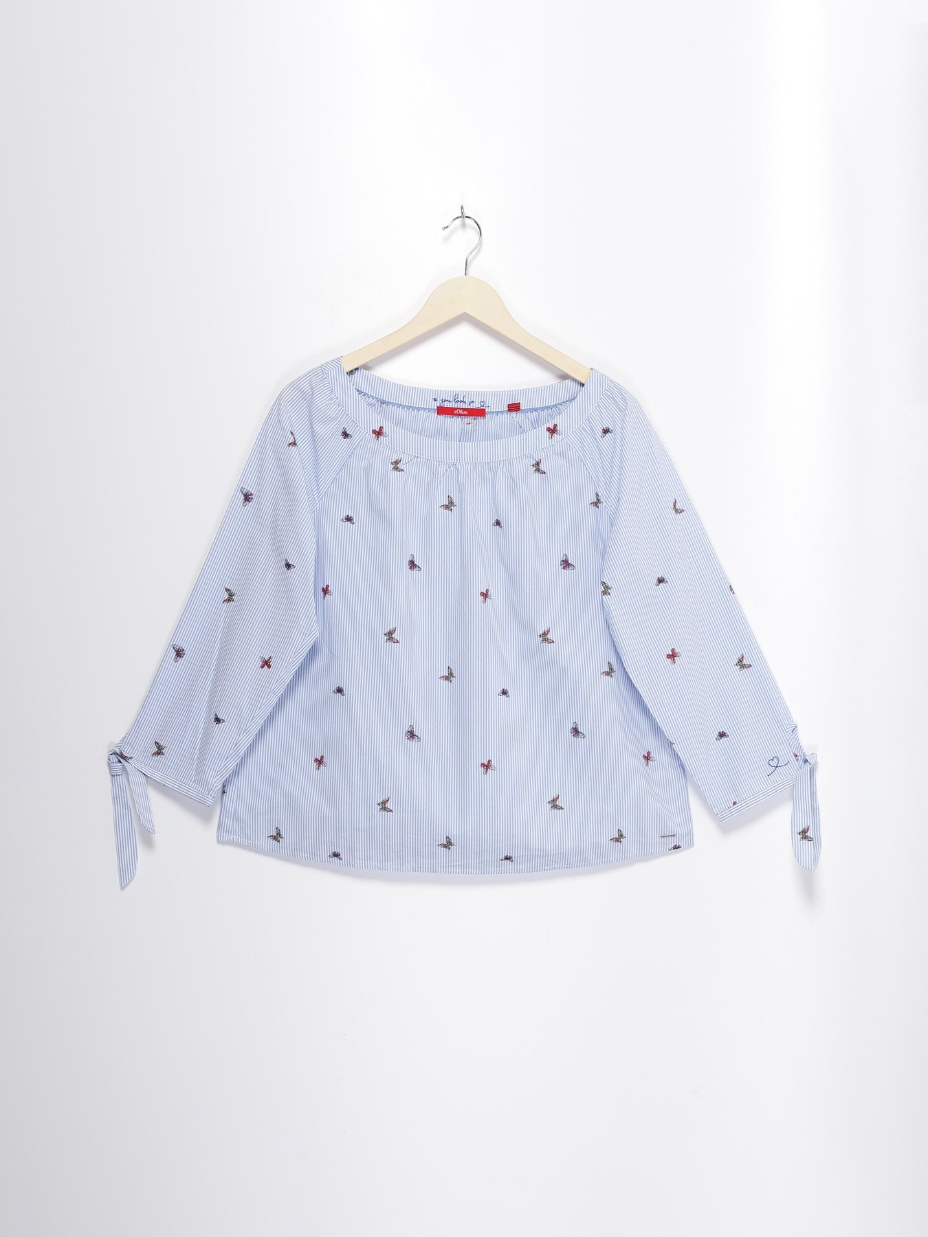 Блуза S.Oliver модель 04899194759_блакитний комб. Фото