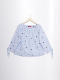 Блуза S.Oliver модель 04899194759_блакитний комб. Фото