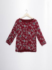 Блуза S.Oliver модель 04899395385_бордовий комб. Фото