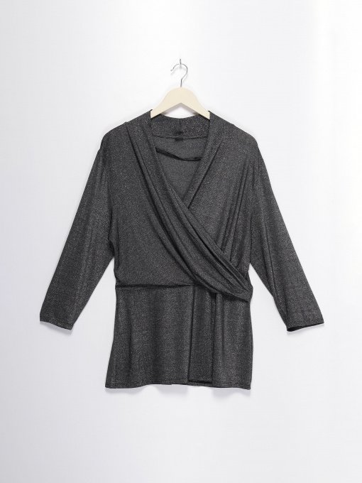 Блуза S.Oliver модель 11512395743_сірий комб. Фото