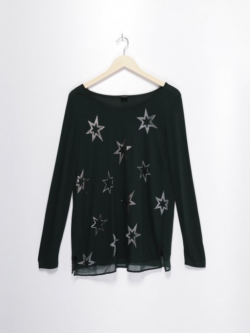 Лонгслив S.Oliver модель 11712314952_т.зелений комб. Фото