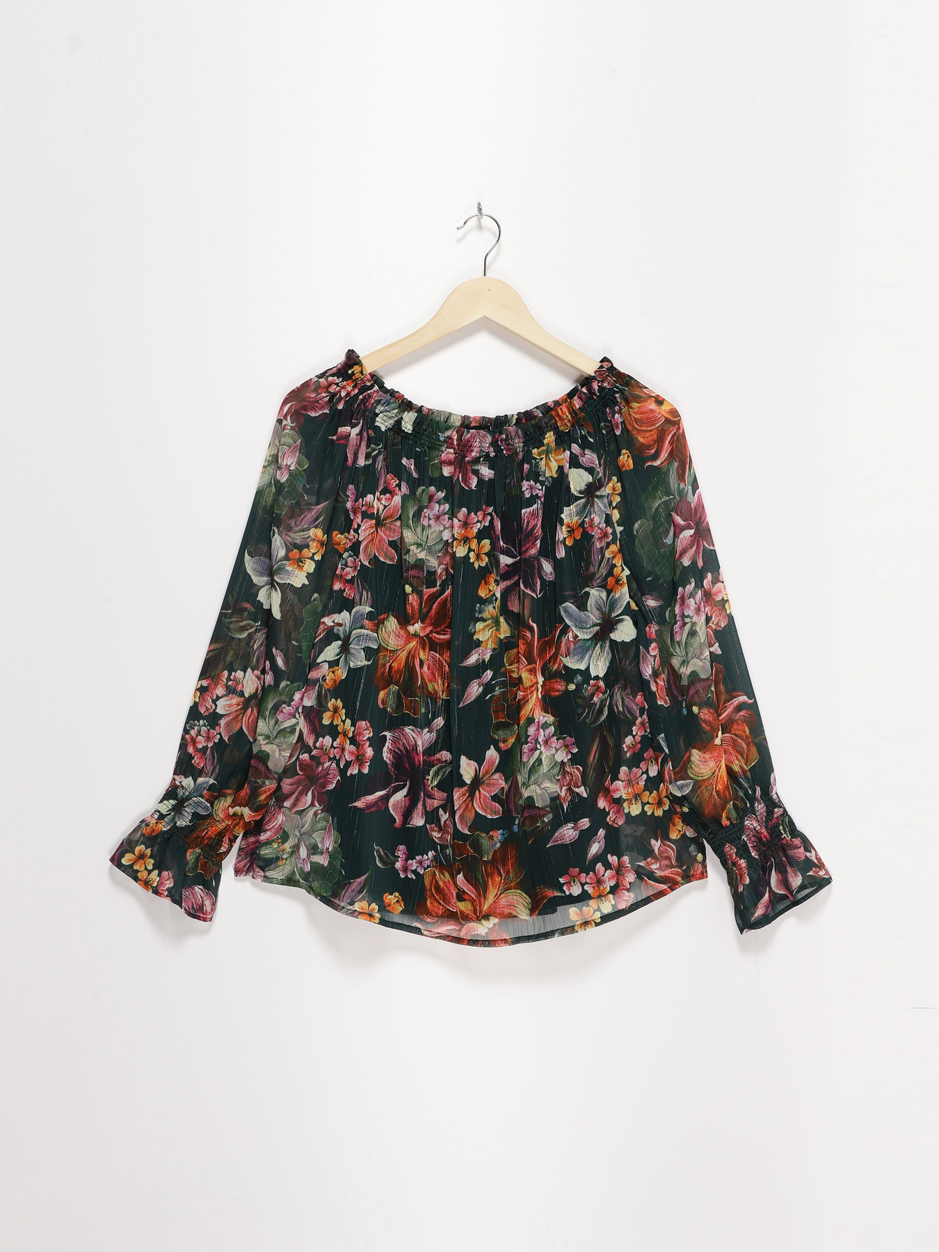 Блуза S.Oliver модель 11808112096_т.зелений комб. Блуза S.Oliver модель 11808112096_т.зелений комб. Фото