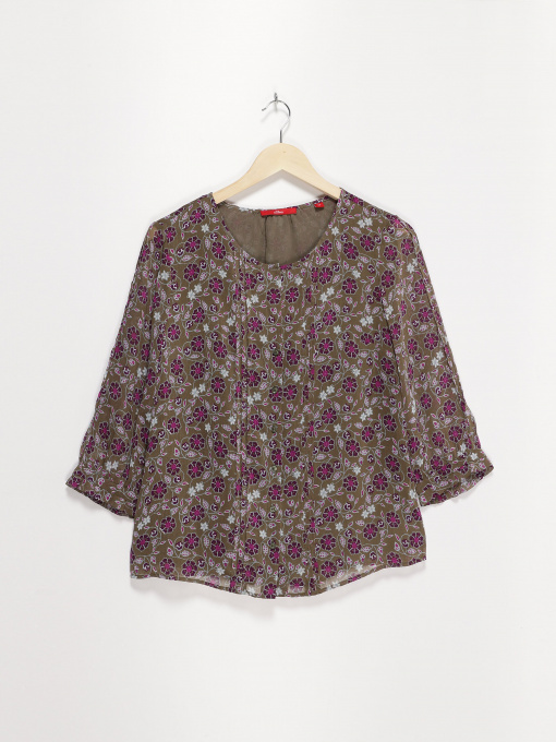 Блуза S.Oliver модель 11808192587_хакі комб. Фото