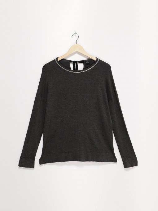 Лонгслив S.Oliver модель 11811615620_т.сірий Фото