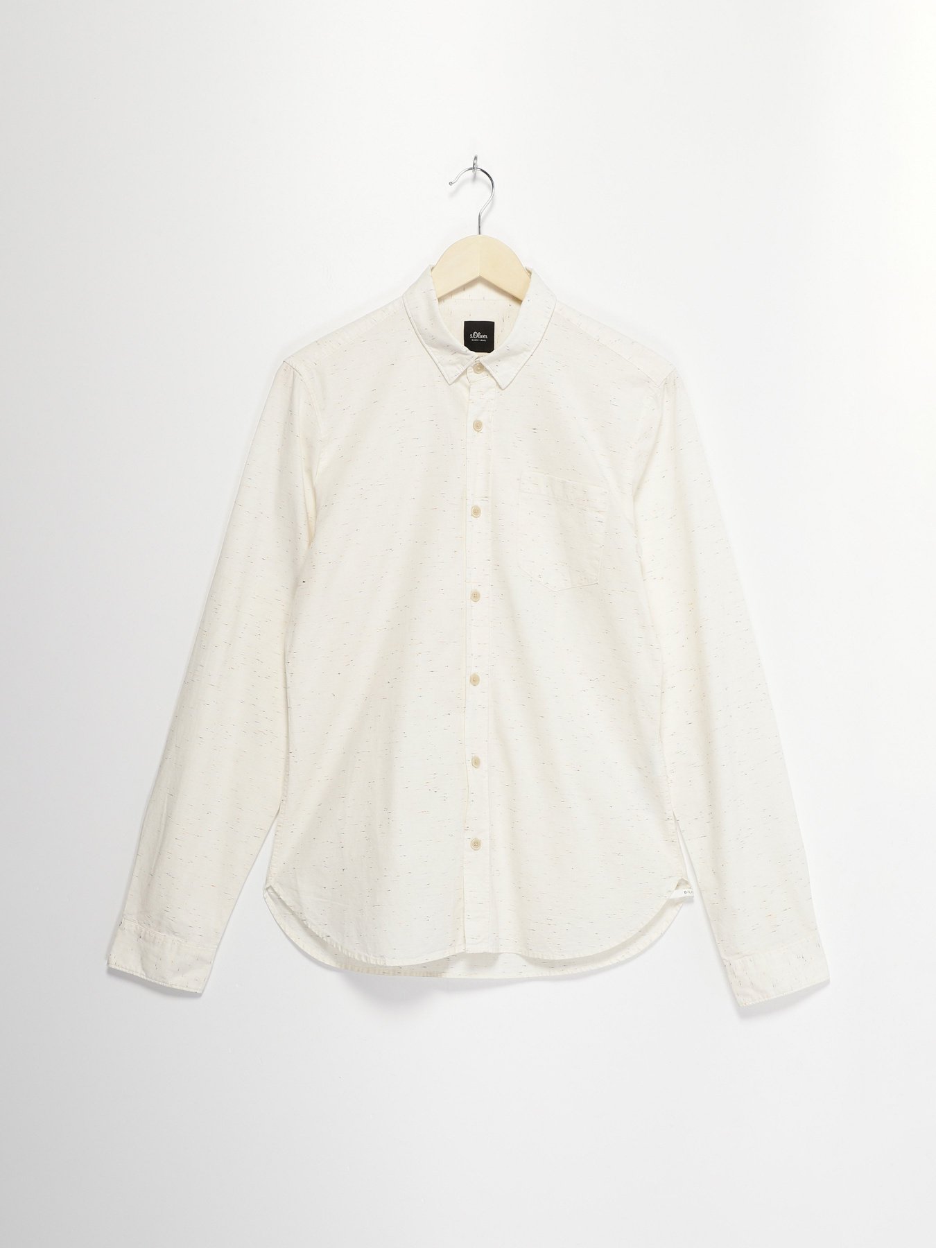 Рубашка S.Oliver модель 12703213044_кремовий комб. Фото