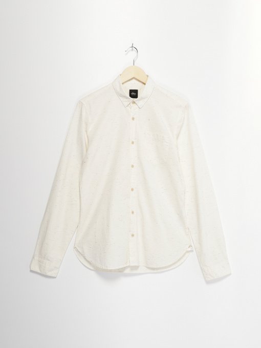 Сорочка повсякденна S.Oliver модель 12703213044_кремовий комб. Фото