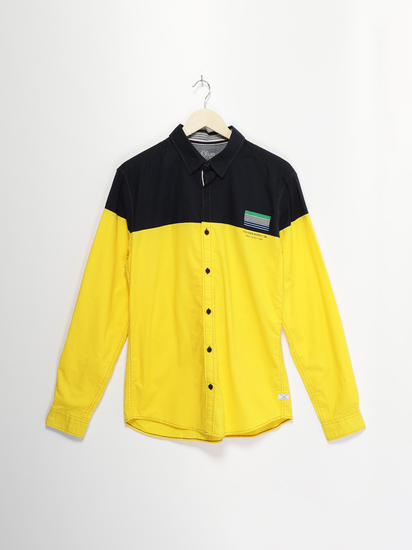 Сорочка повсякденна S.Oliver модель 13002213707_жовтий комб. Сорочка повсякденна S.Oliver модель 13002213707_жовтий комб. Фото