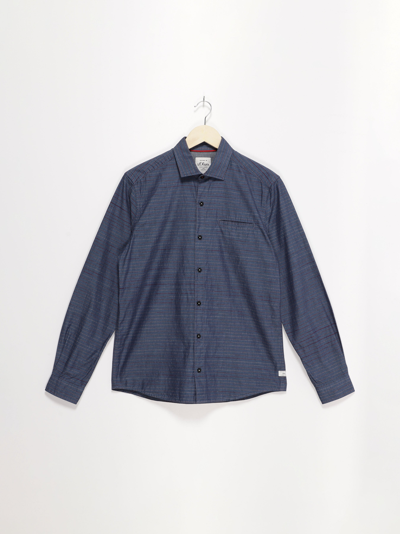Рубашка S.Oliver модель 13008214609_синій комб. Фото