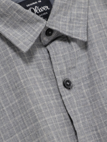 Рубашка повседневная S.Oliver модель 13011214598_сірий комб. Фото