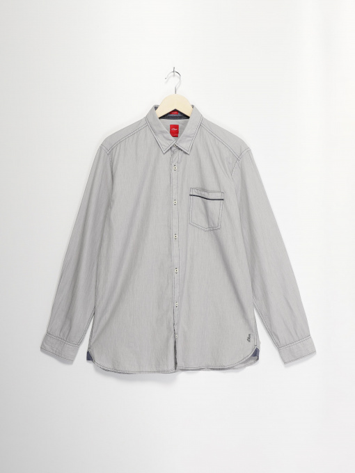 Сорочка повсякденна S.Oliver модель 13602214838_сірий Фото