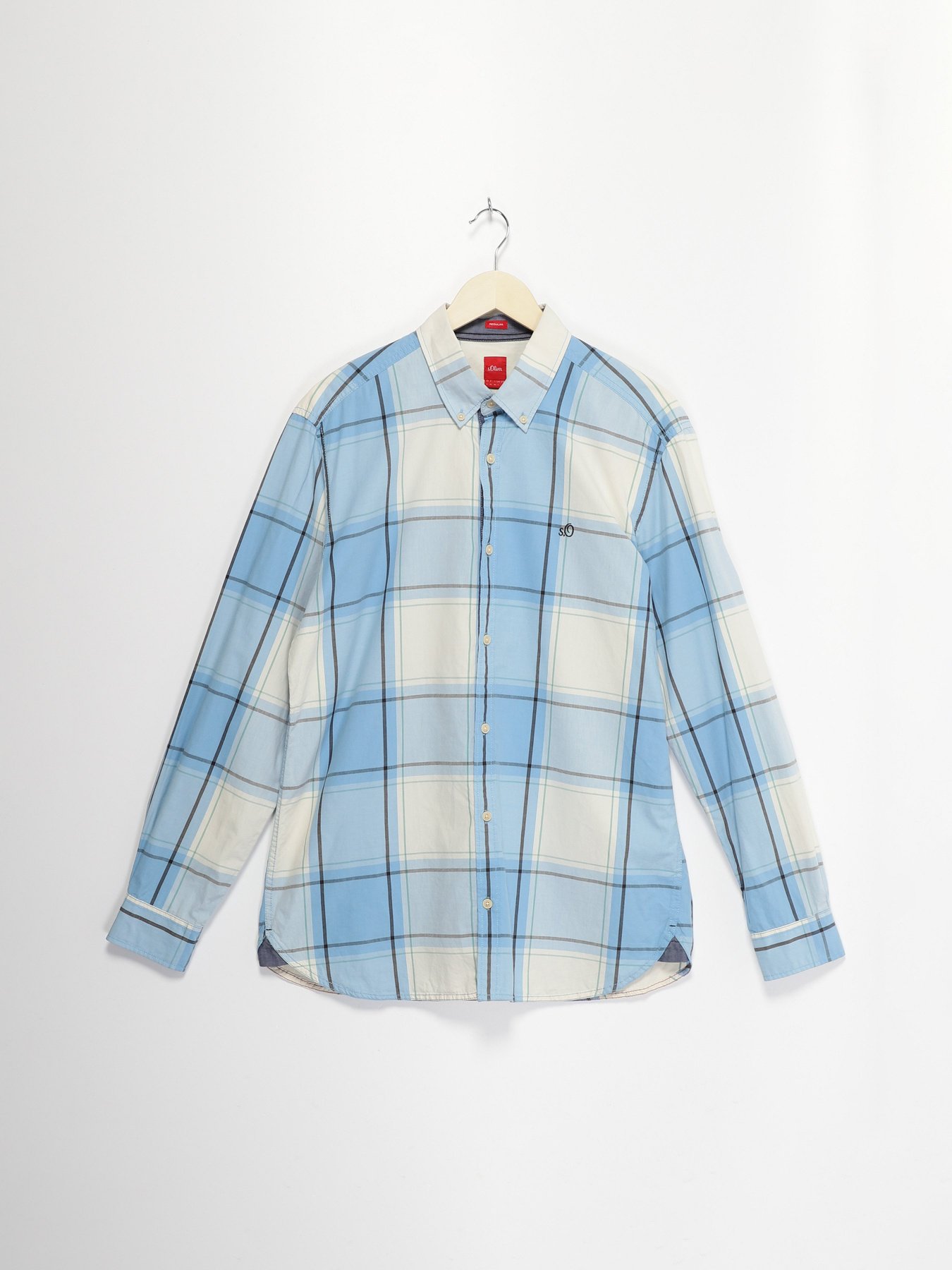 Сорочка повсякденна S.Oliver модель 13701213059_с.синій комб. Фото