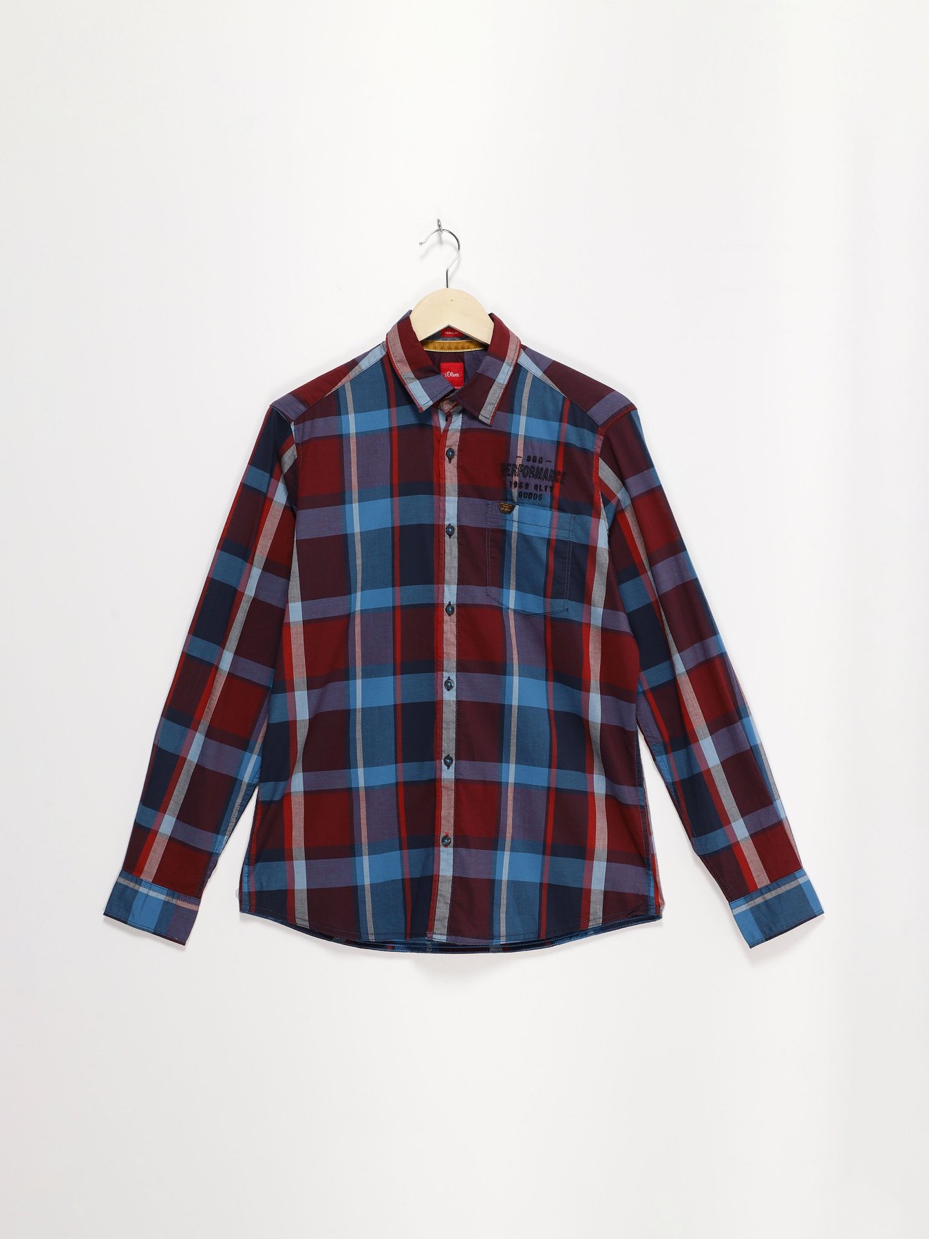 Рубашка S.Oliver модель 13708212359_комб. Фото